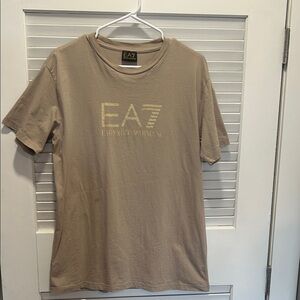 Emporio Armani Men's Beige Short Sleeve Tee